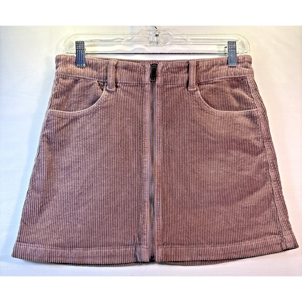 American Eagle Skirt Womens High Rise‎ A-Line Corduroy Super Stretch Mauve 4